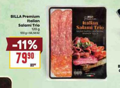 BILLA PREMIUM ITALIAN SALAMI TRIO