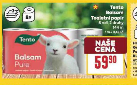 TENTO BALSAM TOALETNÍ PAPÍR