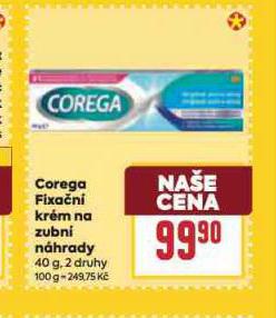 COREGA FIXA�N� KR�M PRO ZUBN� N�HRADY