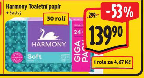 HARMONY TOALETN� PAP�R