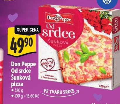DON PEPPE OD SRDCE ŠUNKOVÁ PIZZA