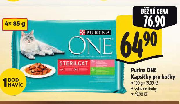 PURINA ONE KAPSIČKY PRO KOČKY