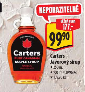CARTERS JAVOROV� SIRUP