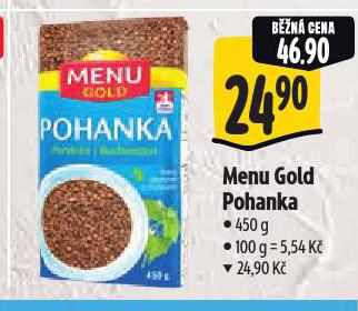 MENU GOLD POHANKA