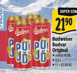 PIVO BUDWEISER BUDVAR