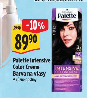 PALETTE BARVA NA VLASY