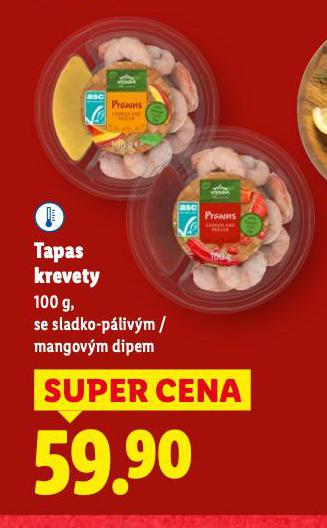 TAPAS KREVETY
