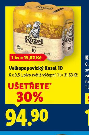PIVO VELKOPOPOVICK� KOZEL 10