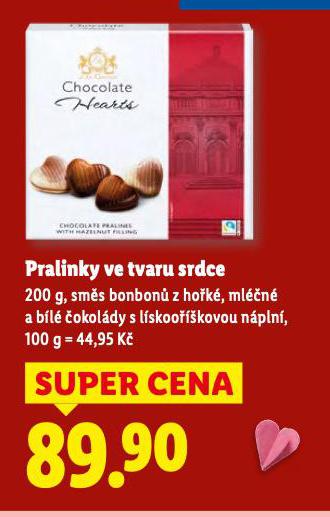 PRALINKY VE TVARU SRDCE