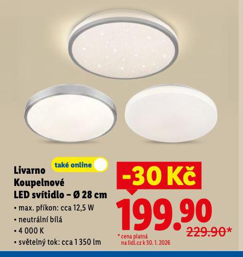 KOUPELNOV� LED SV�TIDLO