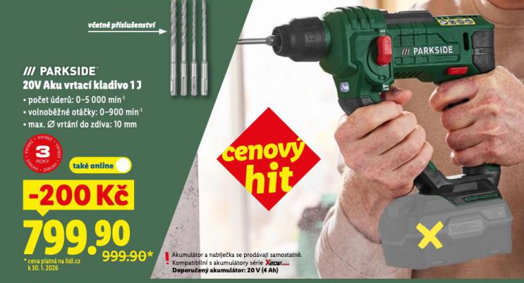 PARKSIDE AKU VRTAC� KLADIVO