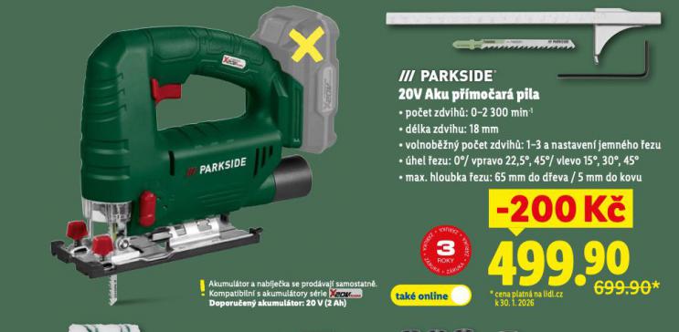 PARKSIDE AKU P��MO�AR� PILA