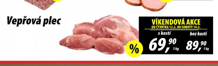 VEPŘOVÁ PLEC S KOSTÍ