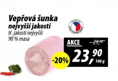 VEPŘOVÁ ŠUNKA NEJVYŠŠÍ JAKOSTI