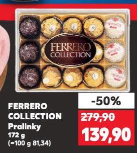 FERRERO COLLECTION PRALINKY