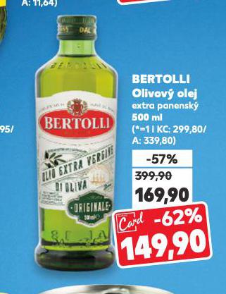 BERTOLLI EXTRA VIRGIN OLIVOV� OLEJ