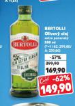 BERTOLLI EXTRA VIRGIN OLIVOV� OLEJ