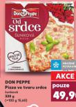 DON PEPPE PIZZA VE TVARU SRDCE