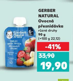 GERBER NATURAL OVOCN� P�ESN�D�VKA