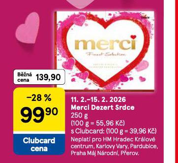 MERCI DEZERT SRDCE