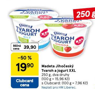 MADETA JIHO�ESK� TVAROH A JOGURT XXL