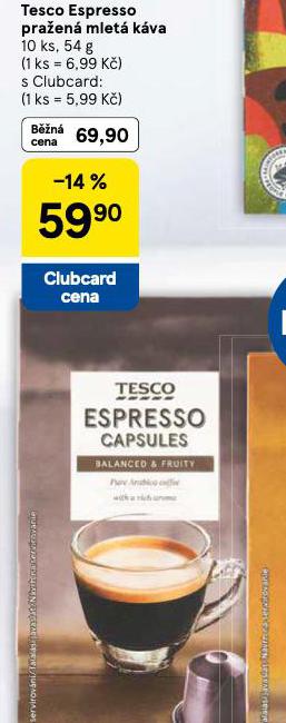 TESCO ESPRESSO PRA�EN� MLET� K�VA