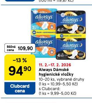 ALWAYS D�MSK� VLO�KY