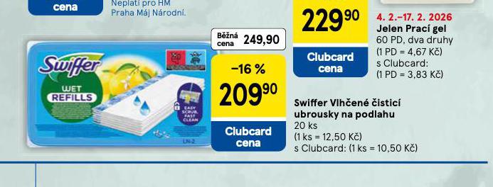 SWIFFER VLH�EN� �IST�C� UBROUSKY NA PODLAHU