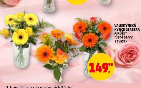 VALENT�NSK� KYTICE GERBERA A RَE
