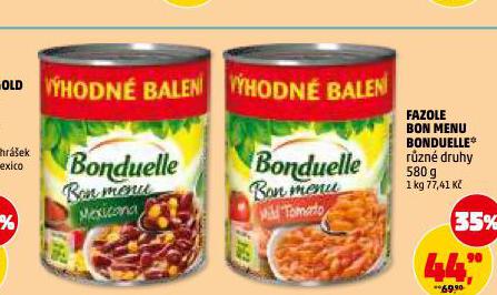 BONDUELLE FAZOLE BON MENU