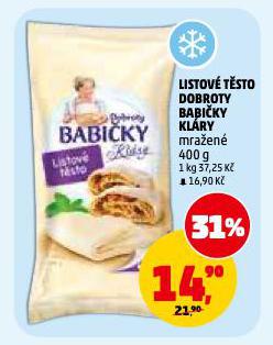 LISTOV� T�STO DOBROTY BABI�KY KL�RY