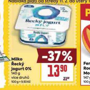 MILKO �ECK� JOGURT 0%