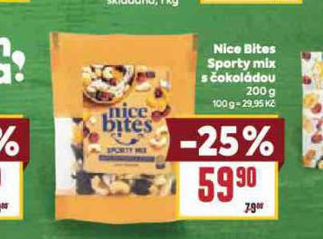 NICE BITES SPORTY MIX S �OKOL�DOU