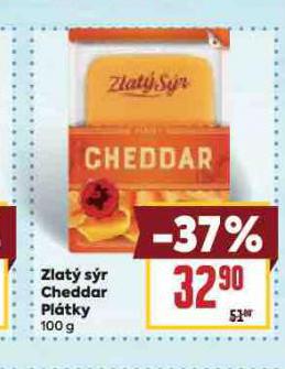 ZLAT� S�R CHEDDAR PL�TKY