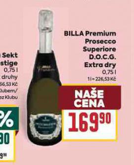 BILLA PREMIUM PROSECCO SUPERIORE D.O.C.G. EXTRA DRY