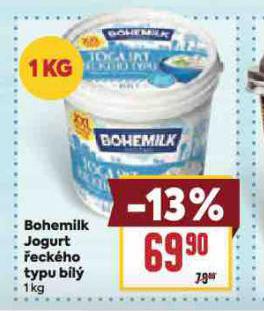 BOHEMILK JOGURT �ECK�HO TYPU B�L�