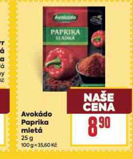 AVOK�D PAPRIKA MLET�