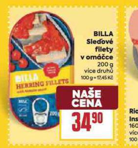 BILLA SLE�DOV� FILETY V OM��CE