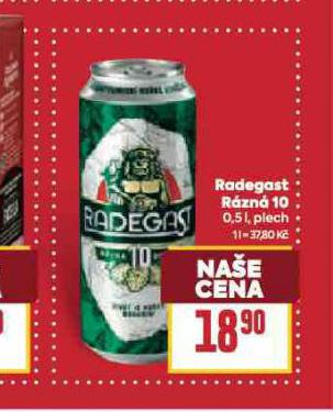 PIVO RADEGAST R�ZN� 10