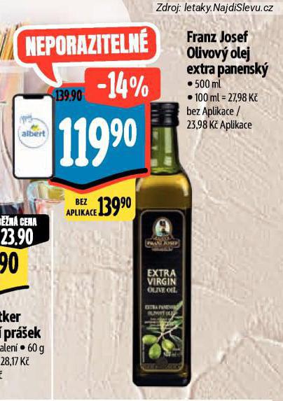 FRANZ JOSEF OLIVOV� OLEJ EXTRA PANENSK�