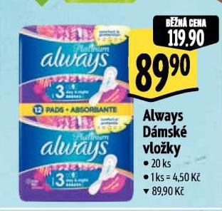 ALWAYS D�MSK� VLO�KY