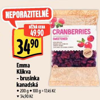 EMMA KLIKVA BRUSINKA KANADSK�