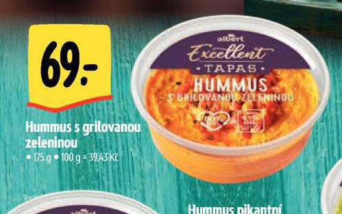 HUMMUS S GRILOVANOU ZELENINOU