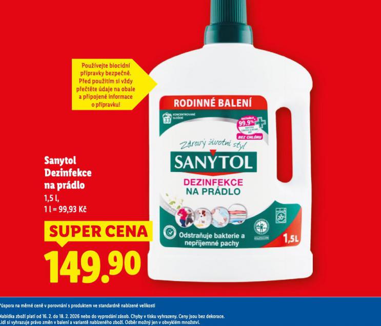 SANYTOL DEZINFEKCE NA PR�DLO