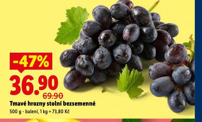 TMAV� HROZNY STOLN� BEZSEMENN�