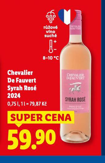 CHEVALIER DE FAUVERT SYRAH ROS� 2024