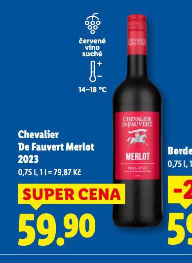 CHEVALIER DE FAUVERT MERLOT 2023