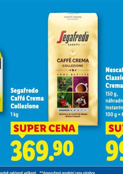 SEGAFREDO CAFF� CREMA COLLEZIONE
