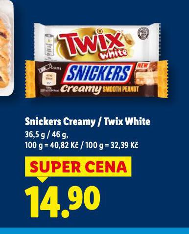 SNICKERS CREAMY / TWIX WHITE