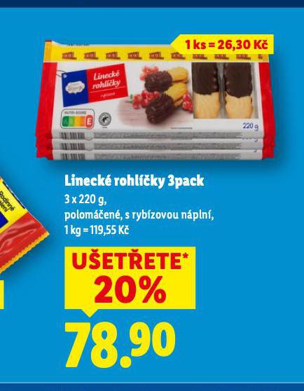LINECK� ROHL��KY 3PACK
